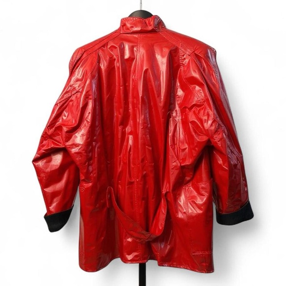 Vintage Wippette Glossy Red Raincoat - Picture 3 of 7
